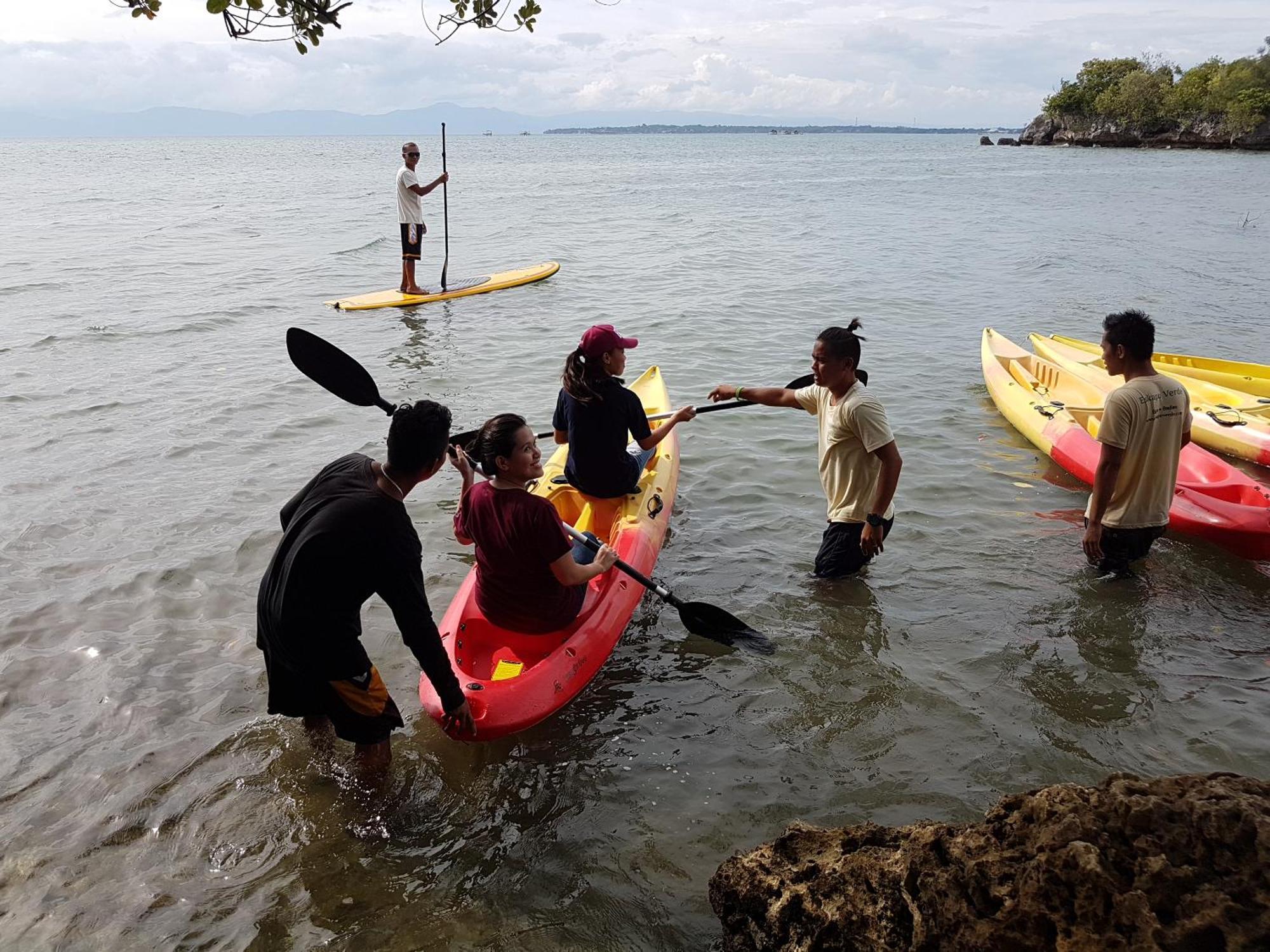 Eskapo Verde Lodge Moalboal Badian Bagian luar foto